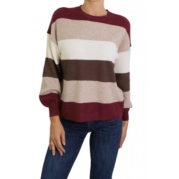 Maglione a righe multicolor Only 